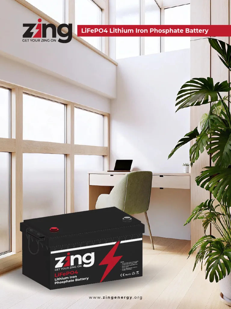 ZING 12V LiFePO4 Battery | Lithium Solar Battery
