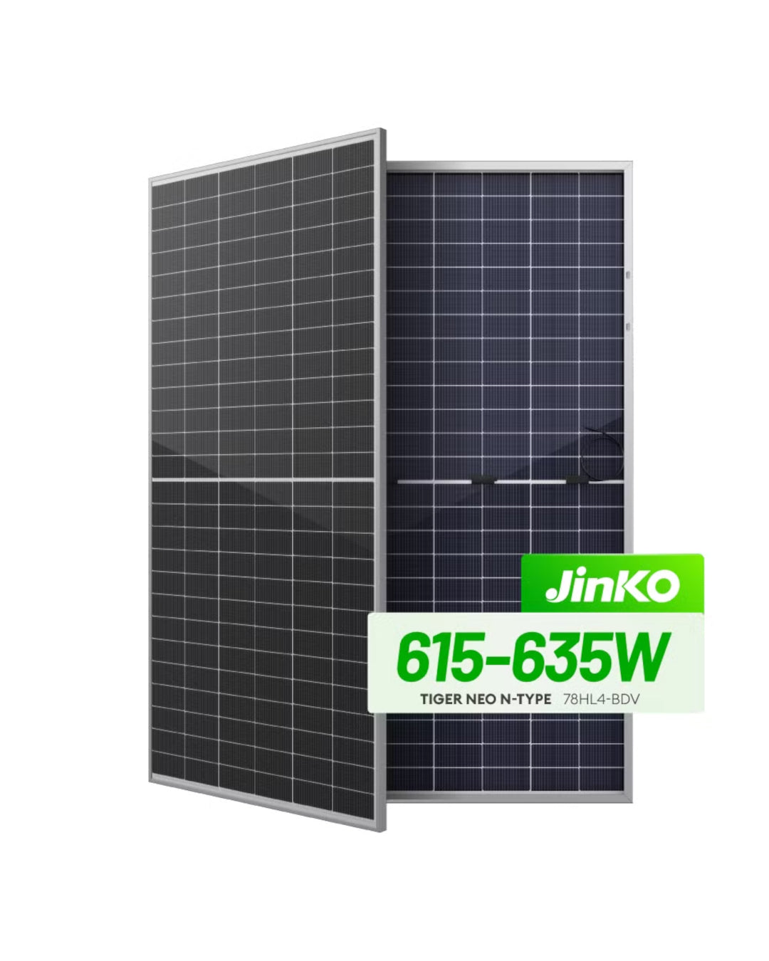 Jinko Solar Tiger Neo 78HL4-BDV N-Type Bifacial Solar Panel (615-635W)