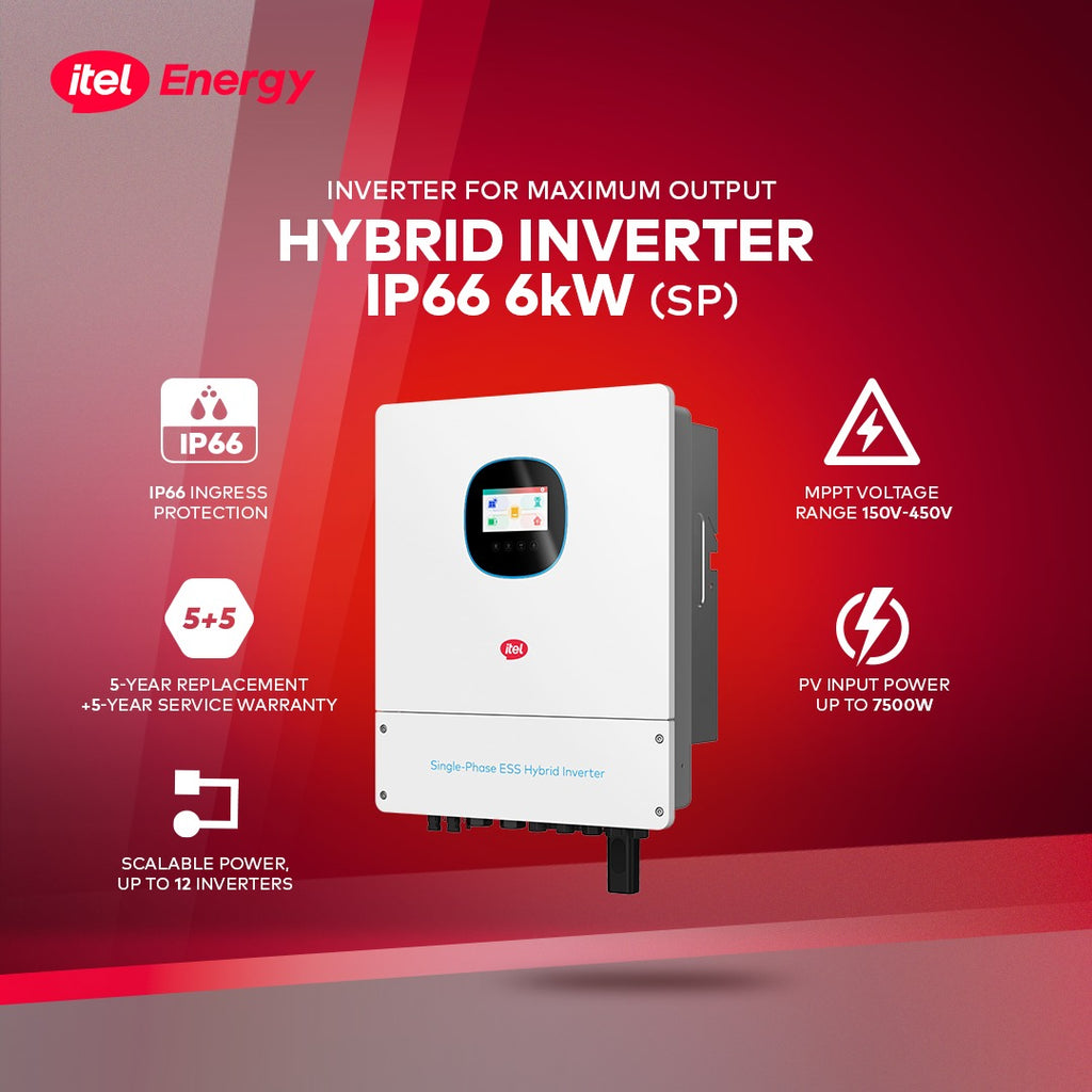 itel 6.6kW Hybrid Solar Inverter SP-HYBRID (IHY-6K6L1C)