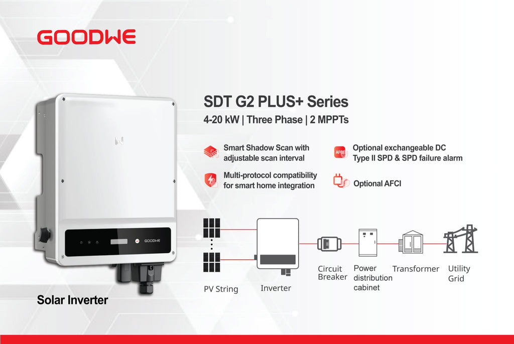 GoodWe SDT G2 PLUS+ Series 4–20kW Three Phase Solar Inverter