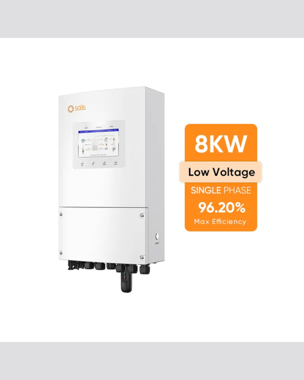 Solis Single Phase Low Voltage Hybrid Inverter (S6-EH1P(5-8)K-L-PLUS)