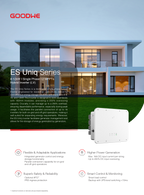 GoodWe ES Uniq Series 8–12kW Single Phase Hybrid Inverter (LV)