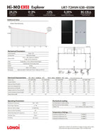 LONGi Hi-MO X10 Explorer Solar Panel 630–650W | LR7-72HVH High Efficiency Module