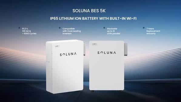 Soluna BES 5kwh Lithium battery IP65