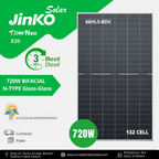 Jinko Solar Tiger Neo 720-25W N-Type Bifacial Solar Panel