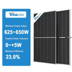 TrinaSolar 630W Solar Panel | Bifacial | Vertex N-Type