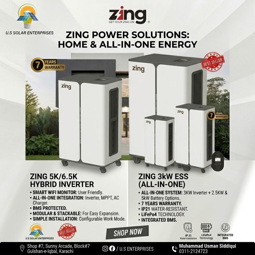 ZING Hybrid Portable Energy Storage Inverter (BESS) ALL-IN-ONE