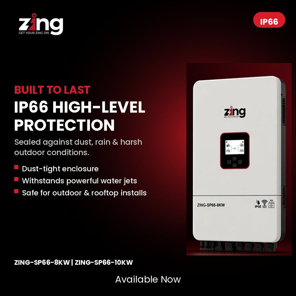 Zing 8KW Hybrid Solar Inverter (Single phase)| IP66