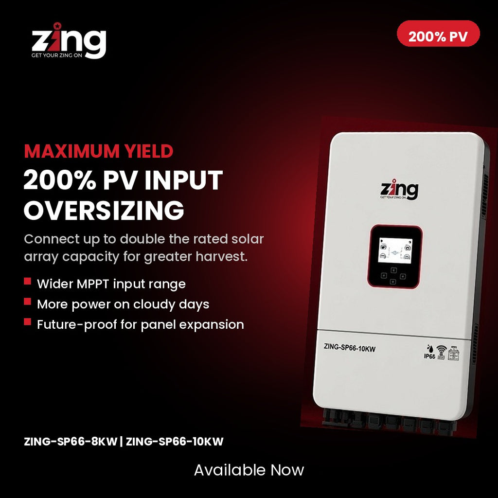 Zing 8KW Hybrid Solar Inverter (Single phase)| IP66